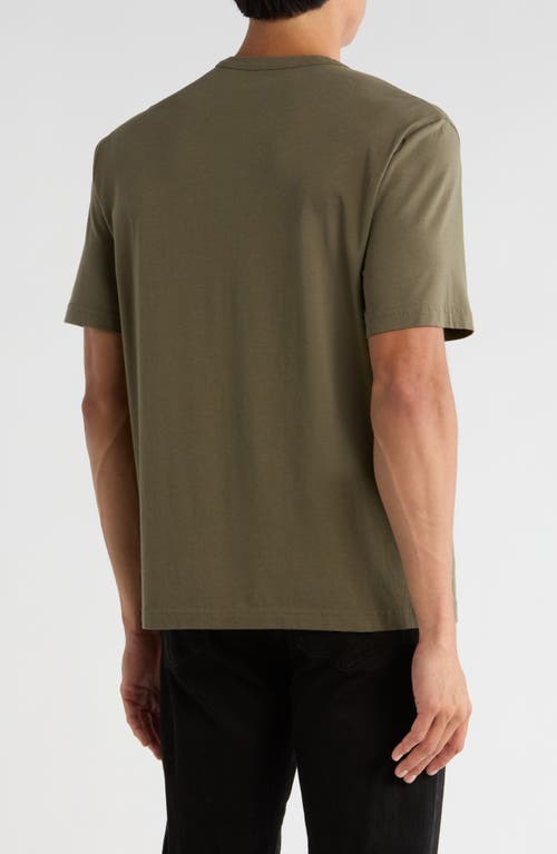 14th & Union Slub Cotton Crewneck T-shirt In Green
