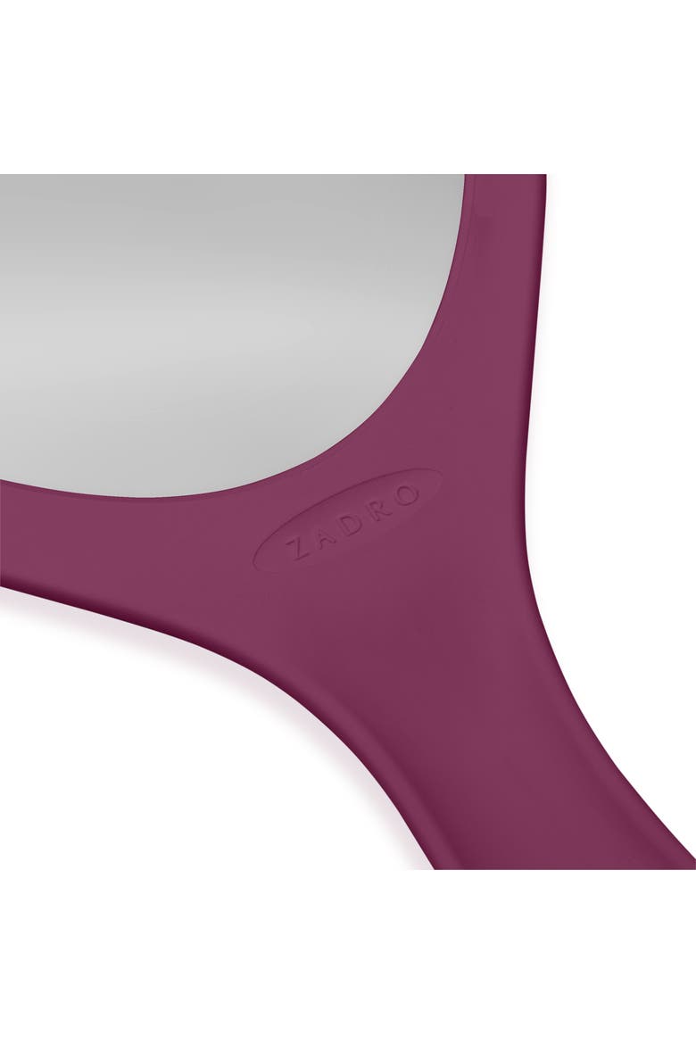 XL Teardrop Handheld Mirror with Handle, Alternate, color, Magenta