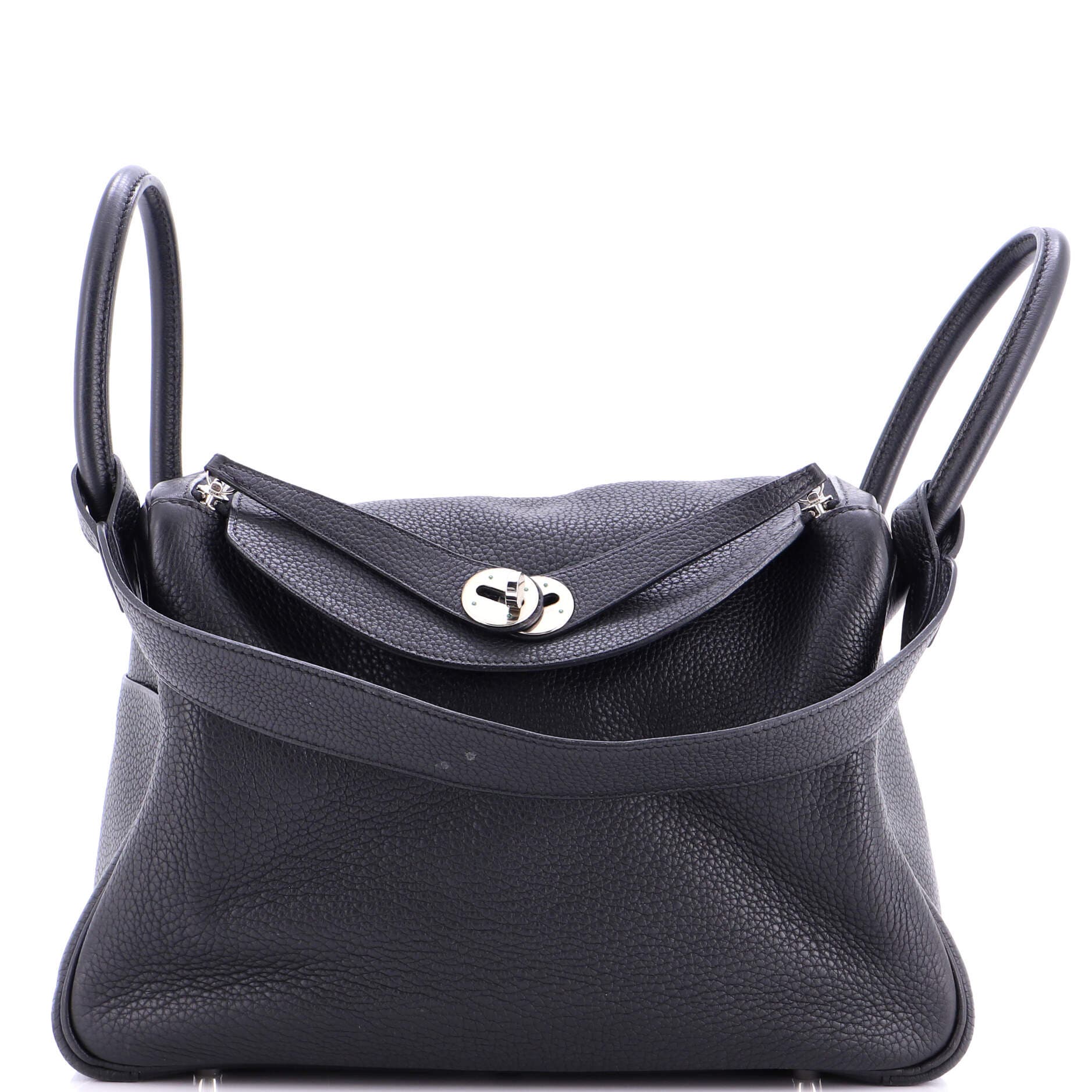 Pre-Owned Hermes Lindy Bag Clemence 30, Main, color, Noir