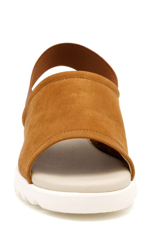 Amalfi By Rangoni Bahamas Slingback Sandal In Cognac Long Beach/black