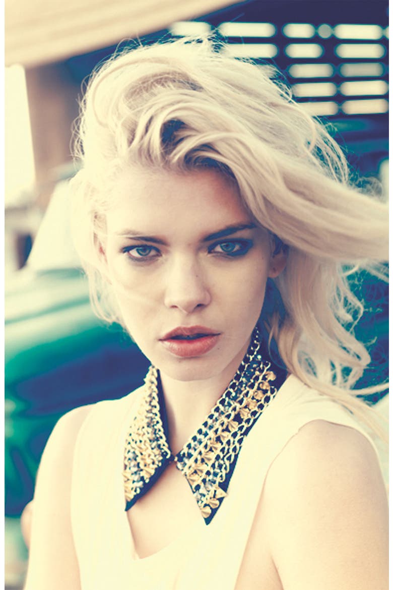 'Insane Chain' Collar Necklace, Alternate, color, BLACK MULTI