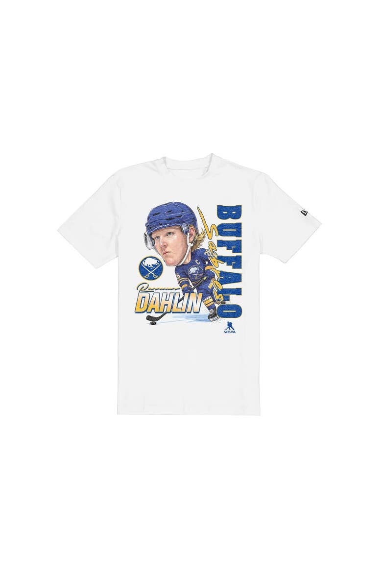 Men's New Era Rasmus Dahlin White Buffalo Sabres Graphic T-Shirt, Alternate, color, White