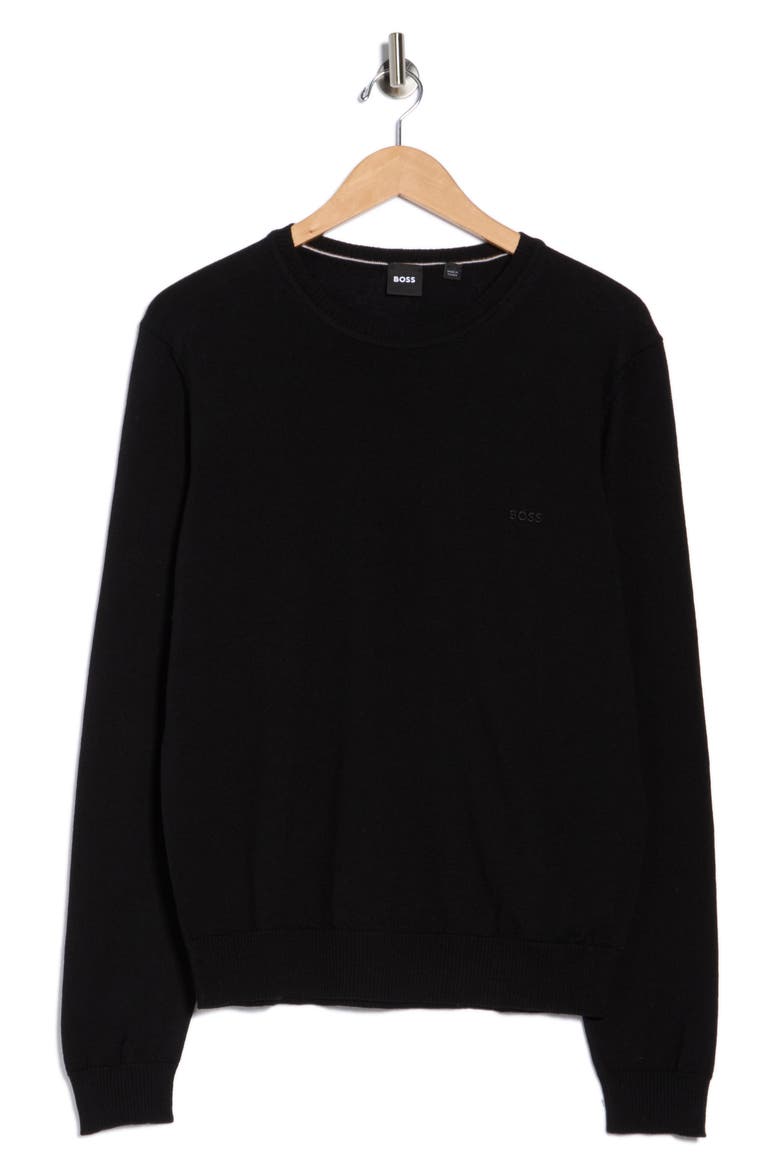 Bagritte Virgin Wool Sweater, Alternate, color, BLACK