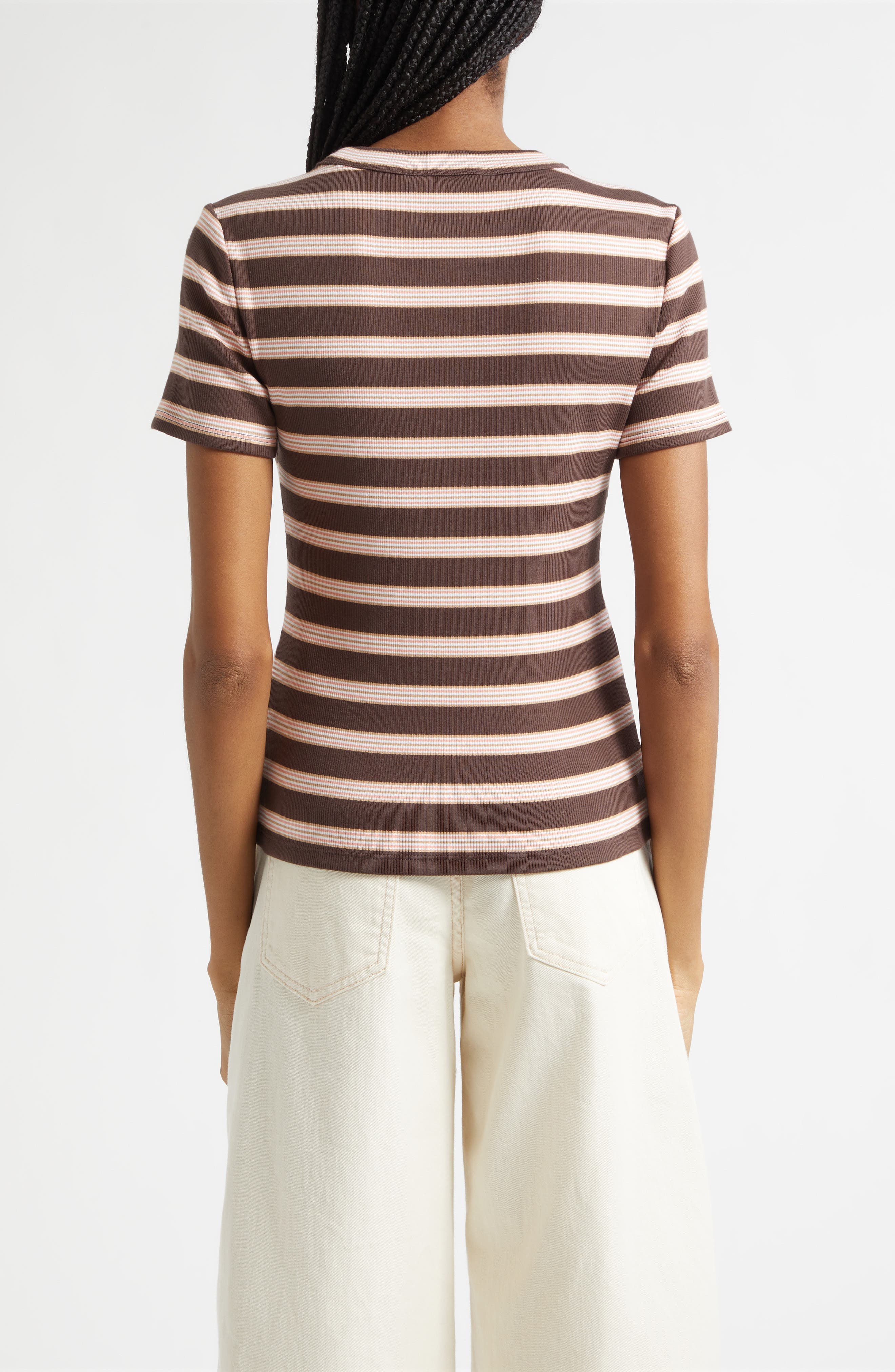 Pruitt Stripe Rib T-Shirt - image 2