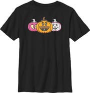 FORTNITE Boy's Fortnite Halloween Character Jack-O'-Lanterns Graphic T-Shirt