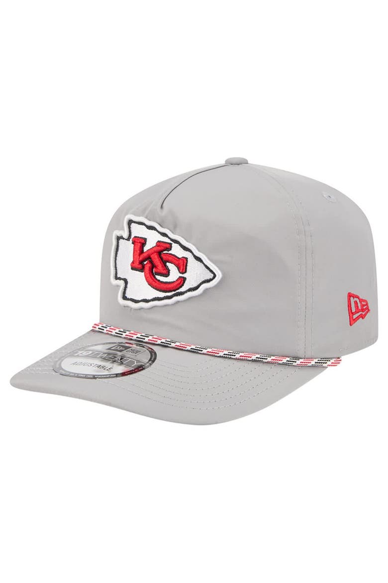 Men's New Era Gray Kansas City Chiefs Rope 19TWENTY Hat, Main, color, Gray