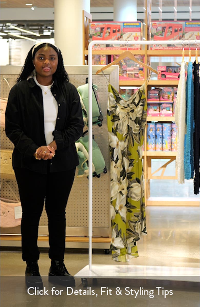 Alexia Floral Satin Midi Slipdress, sales video thumbnail