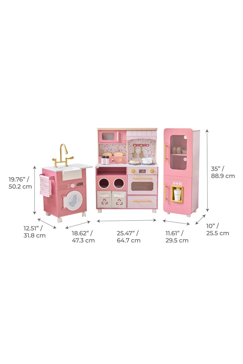 Little Chef Savannah Play Kitchen & Accessories, Alternate, color, PINK