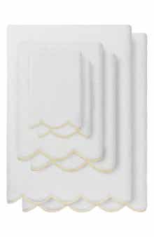 Adornia Scallop 6-Piece Towel Set