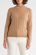 Bruno Magli Wide Rib Wool & Cashmere Sweater