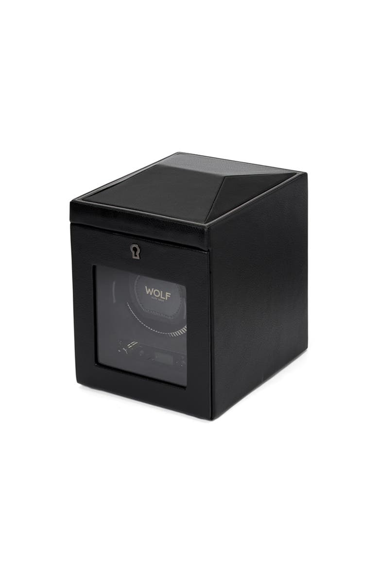 British Racing Single Watch Winder, Alternate, color, Black