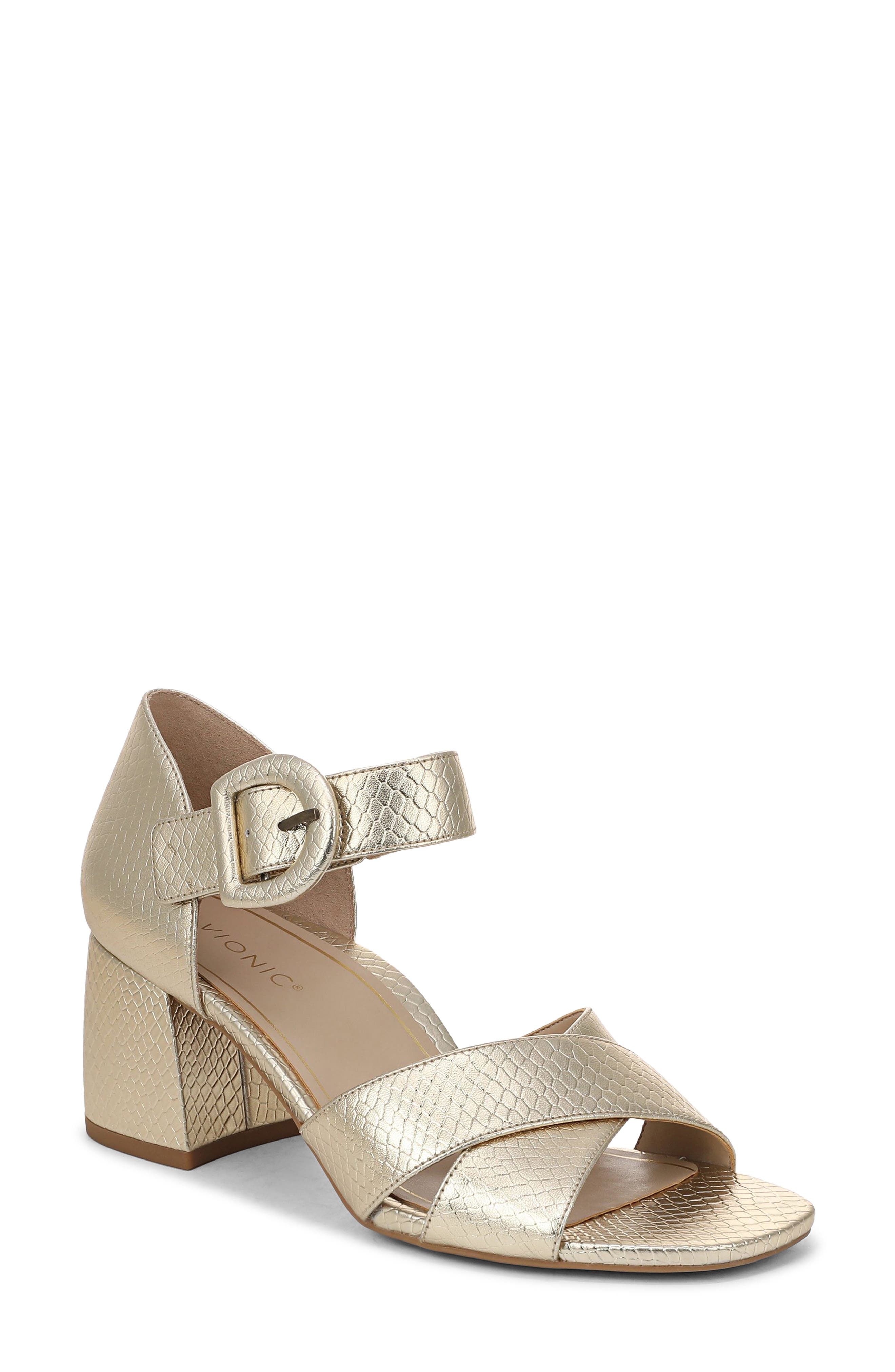 Soraya Faux Leather Sandal, Main, color, LIGHT GOLD