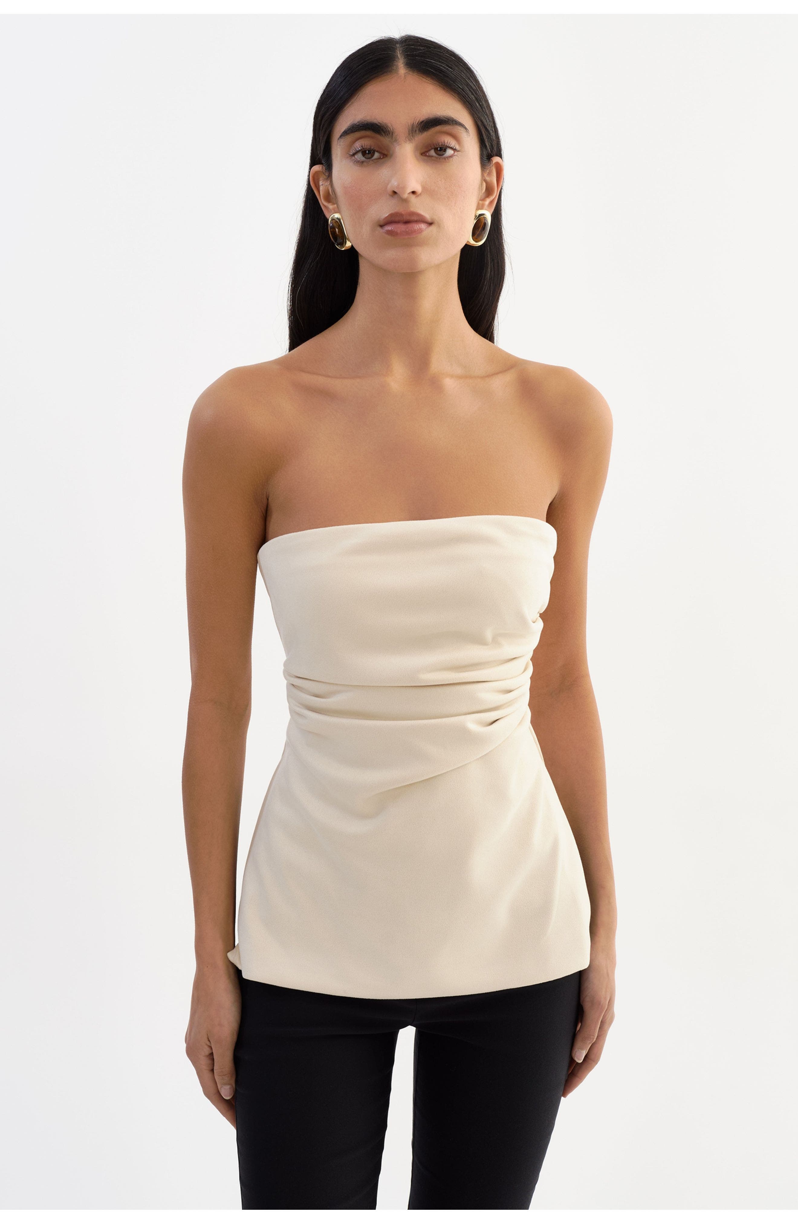 Laia | Faux Suede Bustier - image 2