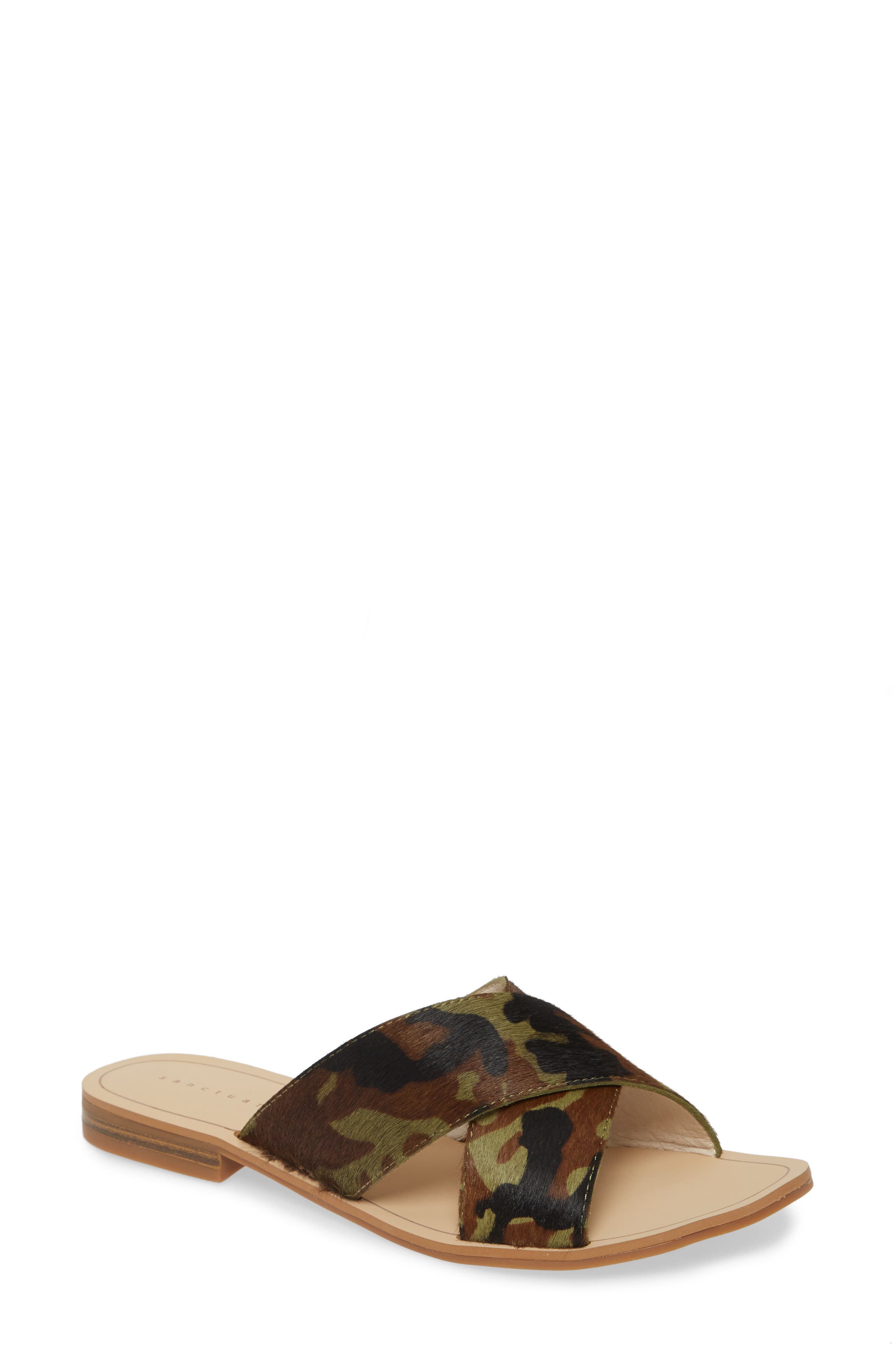 Sanctuary Sashay Genuine Calf Hair Slide Sandal, Main, color, 