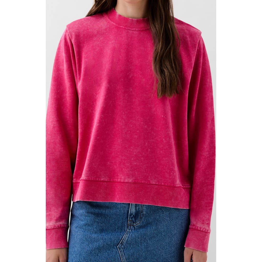 Scalpers Padded Marble Sweater In Pink