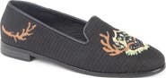 ByPaige Antler Crest Needlepoint Loafer