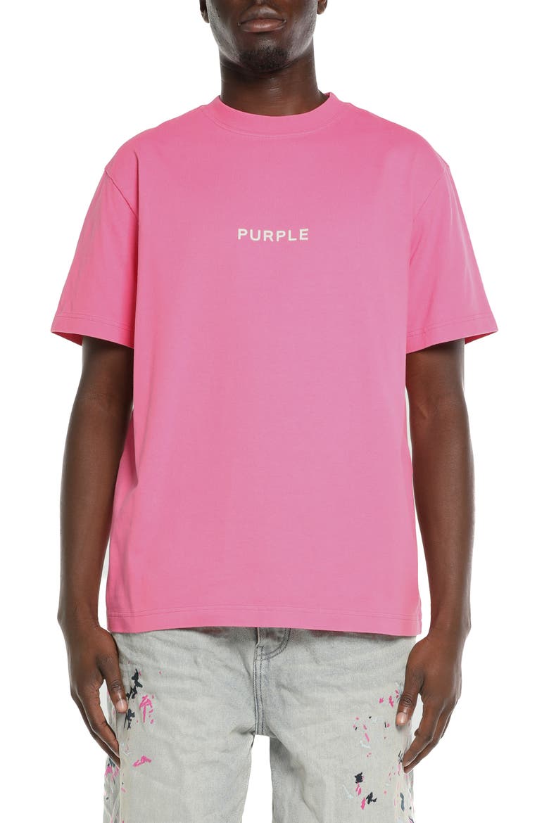 Logo Graphic Cotton Jersey T-Shirt, Main, color, PINK