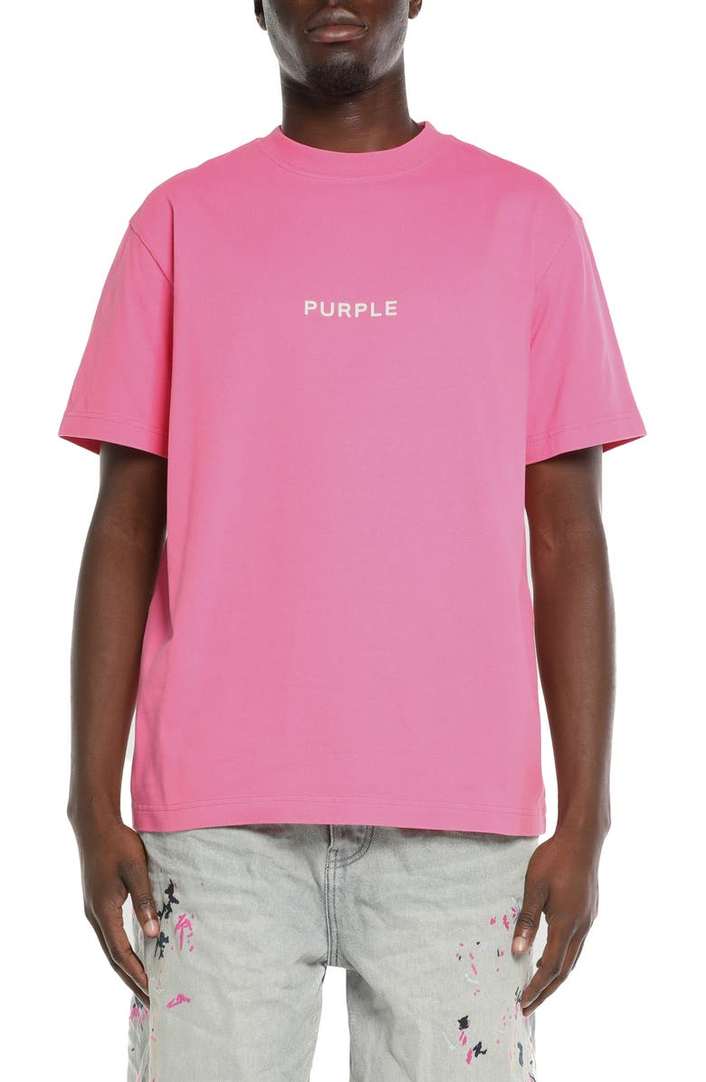 PURPLE BRAND Logo Graphic Cotton Jersey T-Shirt, Main, color, Pink