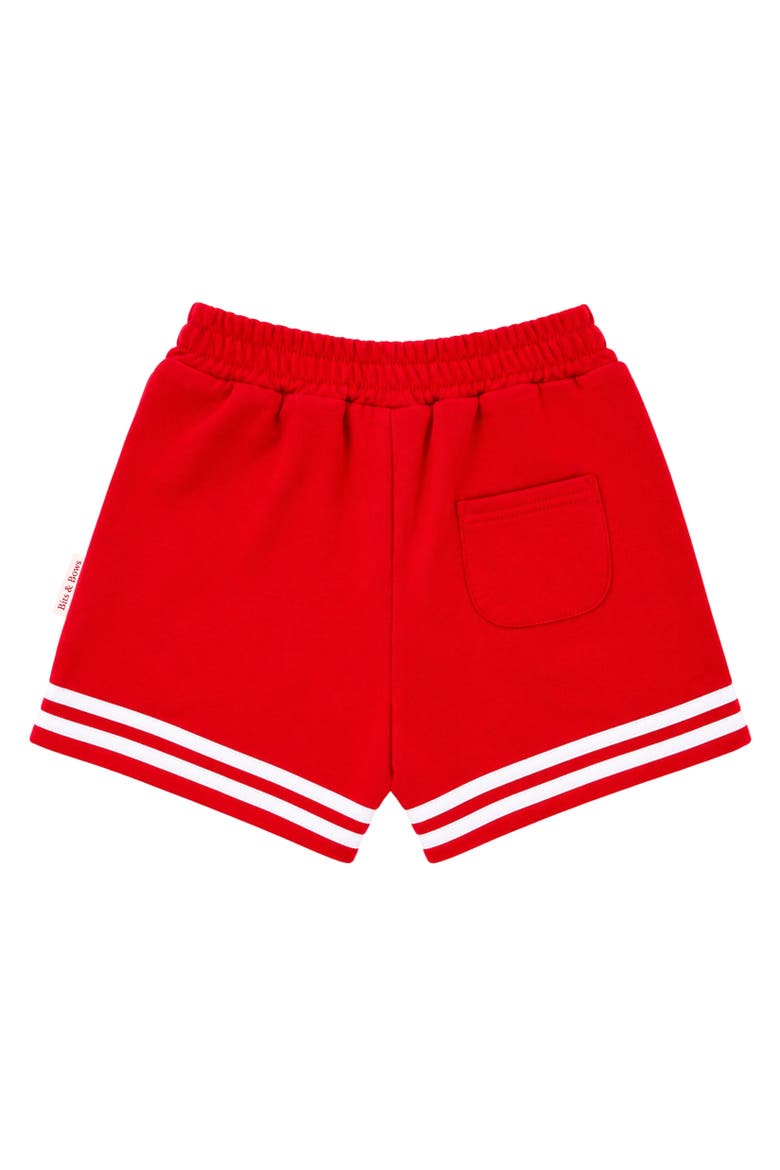 Striped Shorts, Alternate, color, Red/White