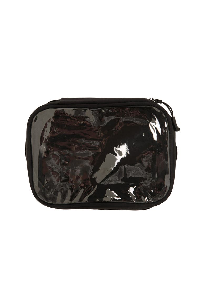 Clear Travel Toiletry Bag Set, Alternate, color, Black