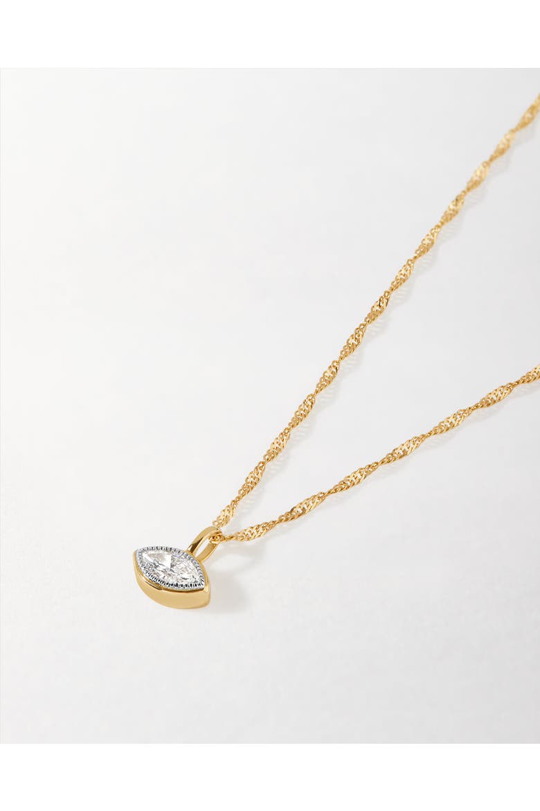 Marquise Diamond Necklace, Alternate, color, Marquise
