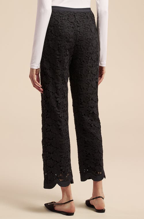 REBECCA TAYLOR REBECCA TAYLOR LACE SCALLOPED EDGE PANT