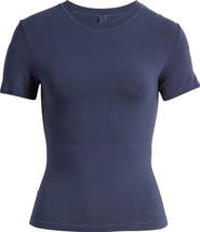 SKIMS Crop Cotton Blend T-Shirt