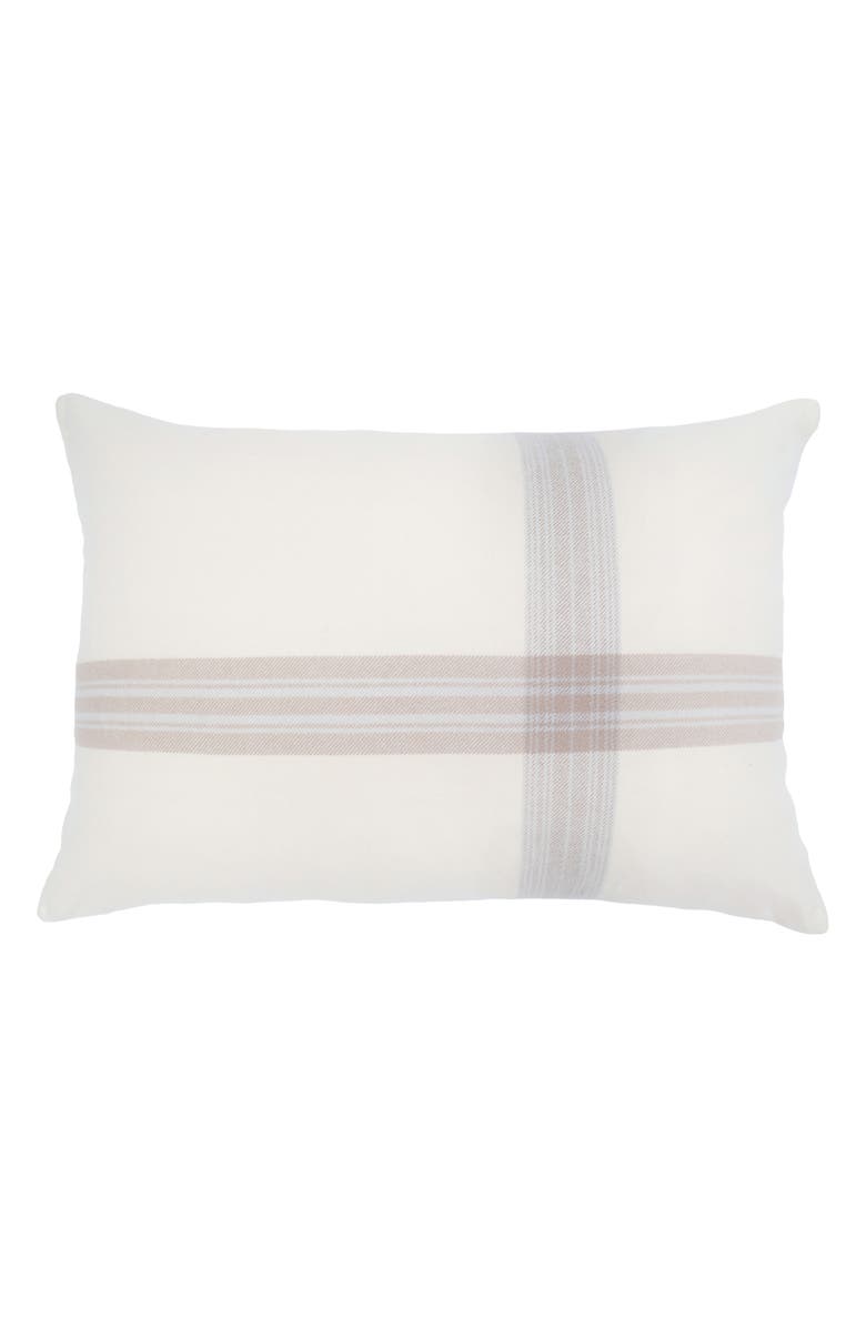 Pom Pom at Home Geneva Big Pillow, Main, color, Ivory/ Taupe