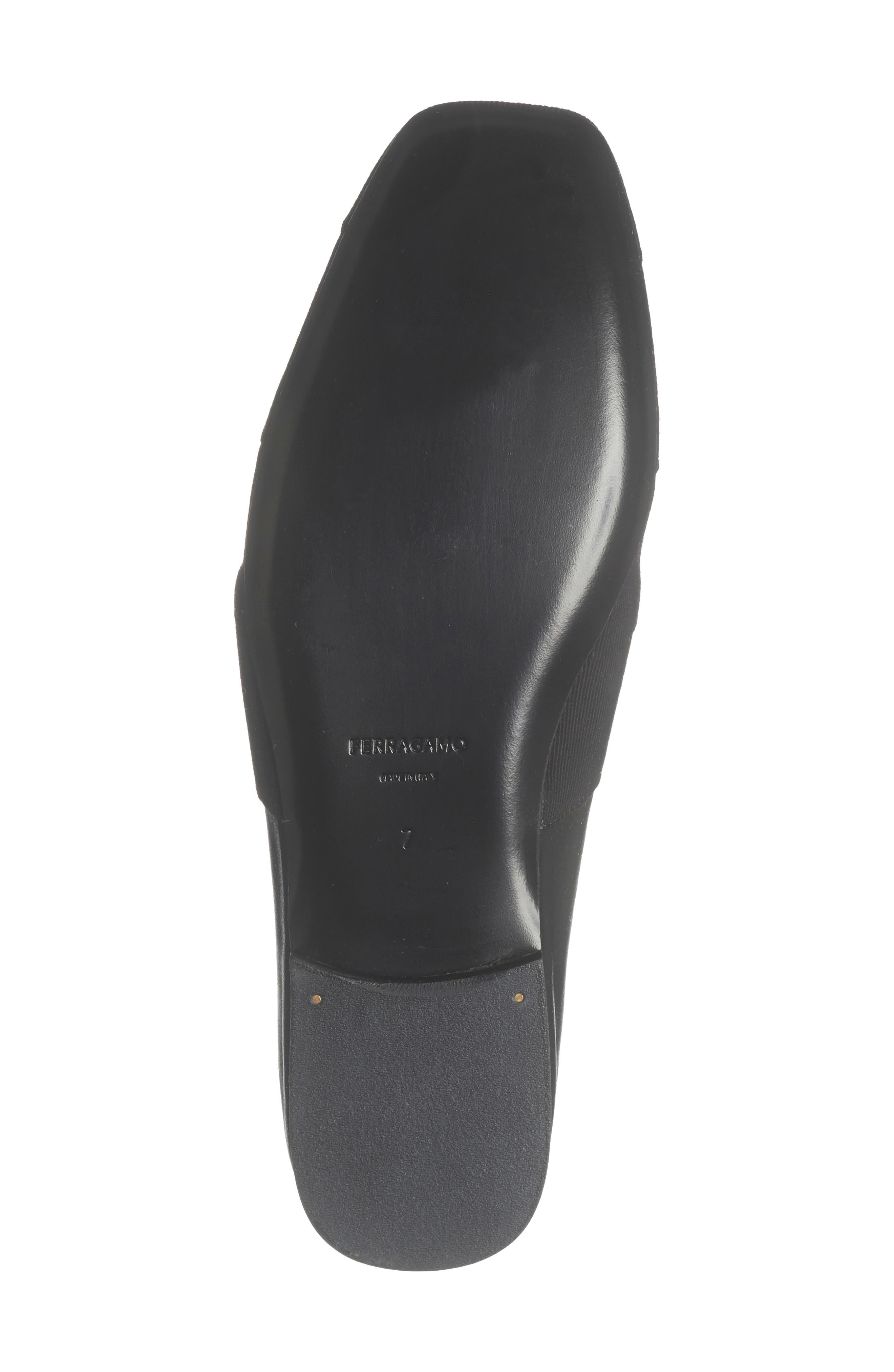 FERRAGAMO Alkes Flat Loafer, Alternate, color, Black