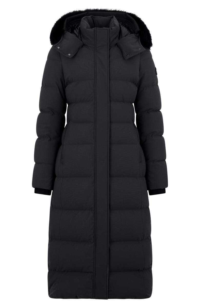 Moose Knuckles Belle Cote Long Water Repellent 800 Fill Power Down Parka, Alternate, color, Black