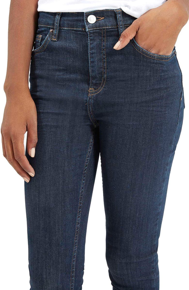 Topshop 'Jamie' High Rise Crop Skinny Jeans, Alternate, color,