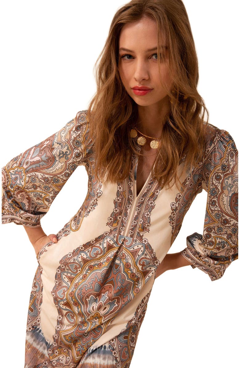 Hale Bob Gabriella Jersey Midi Dress, Alternate, color, 