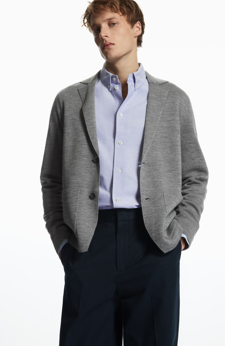 COS Regular Fit Milano Wool Blazer, Alternate, color,