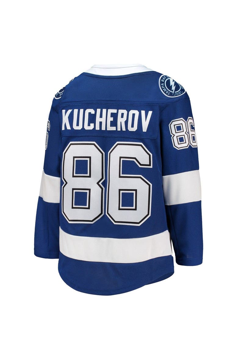 Youth Nikita Kucherov Blue Tampa Bay Lightning Home Premier Player Jersey, Alternate, color, Blue