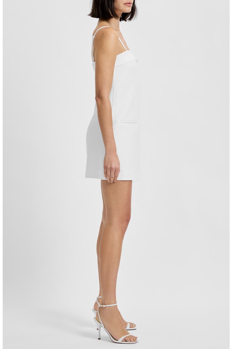 Azra Foldover Detail Minidress, Alternate, color, SUMMER WHITE