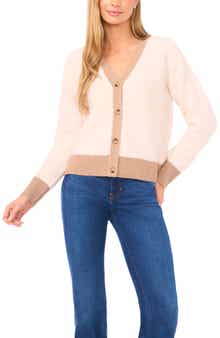 Halogen® Colorblock Loop Stitch Cardigan