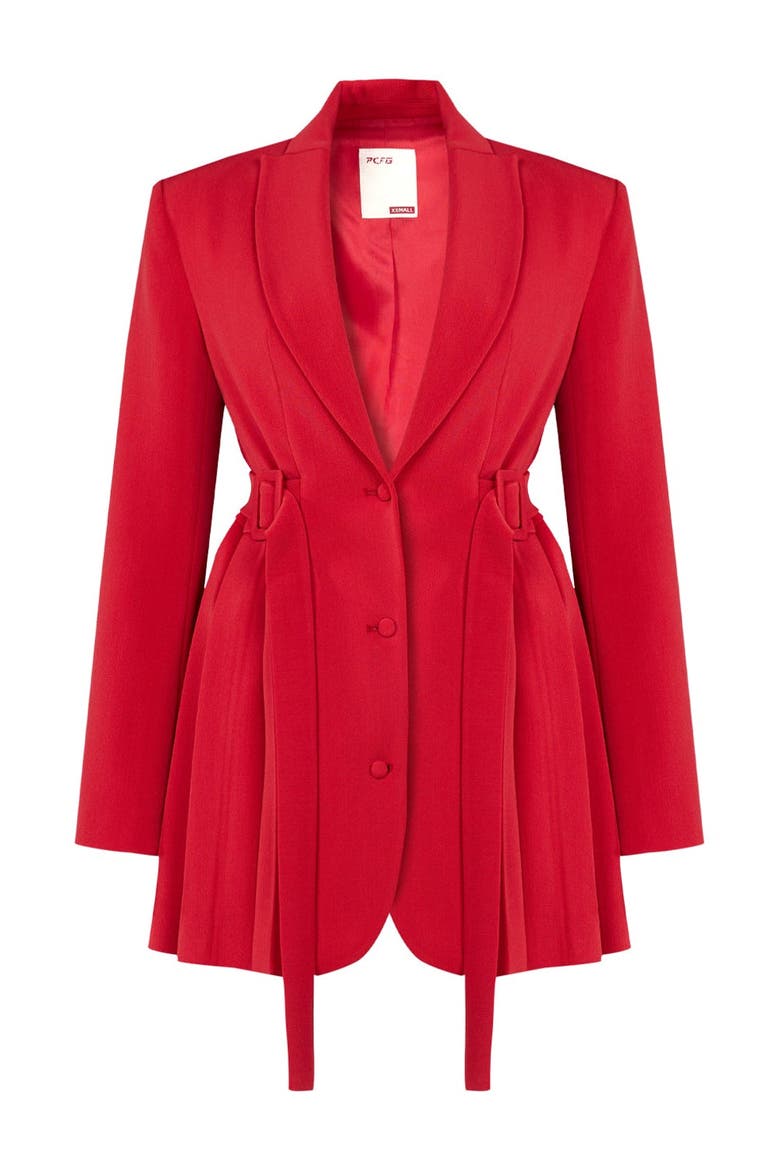 Wool Blend Your *Itch Jacket Dress, Alternate, color, Red