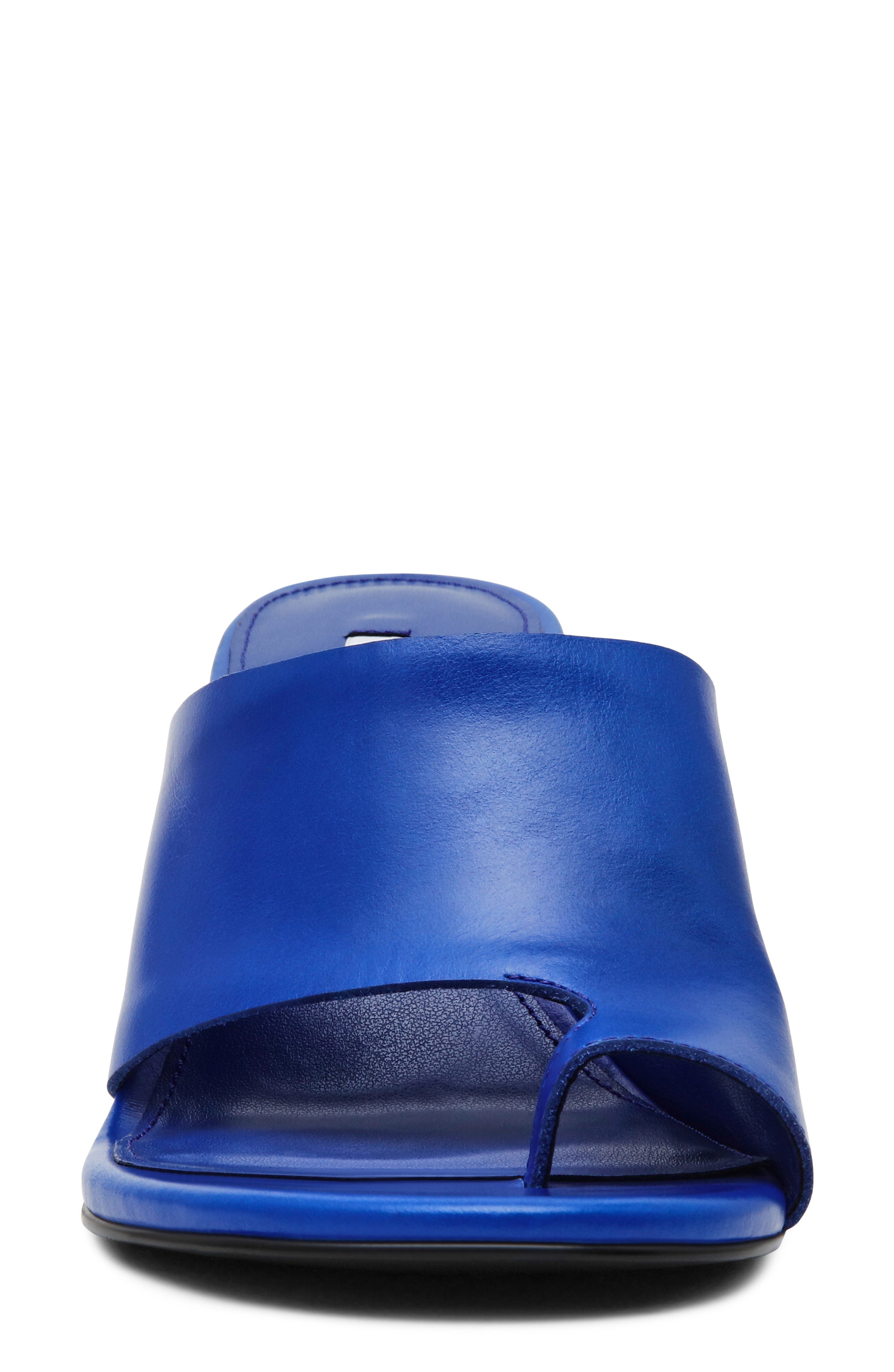 Steve Madden Valentin Slide Sandal, Alternate, color, Blue Leather