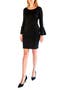 Pleated Long Sleeve Minidress