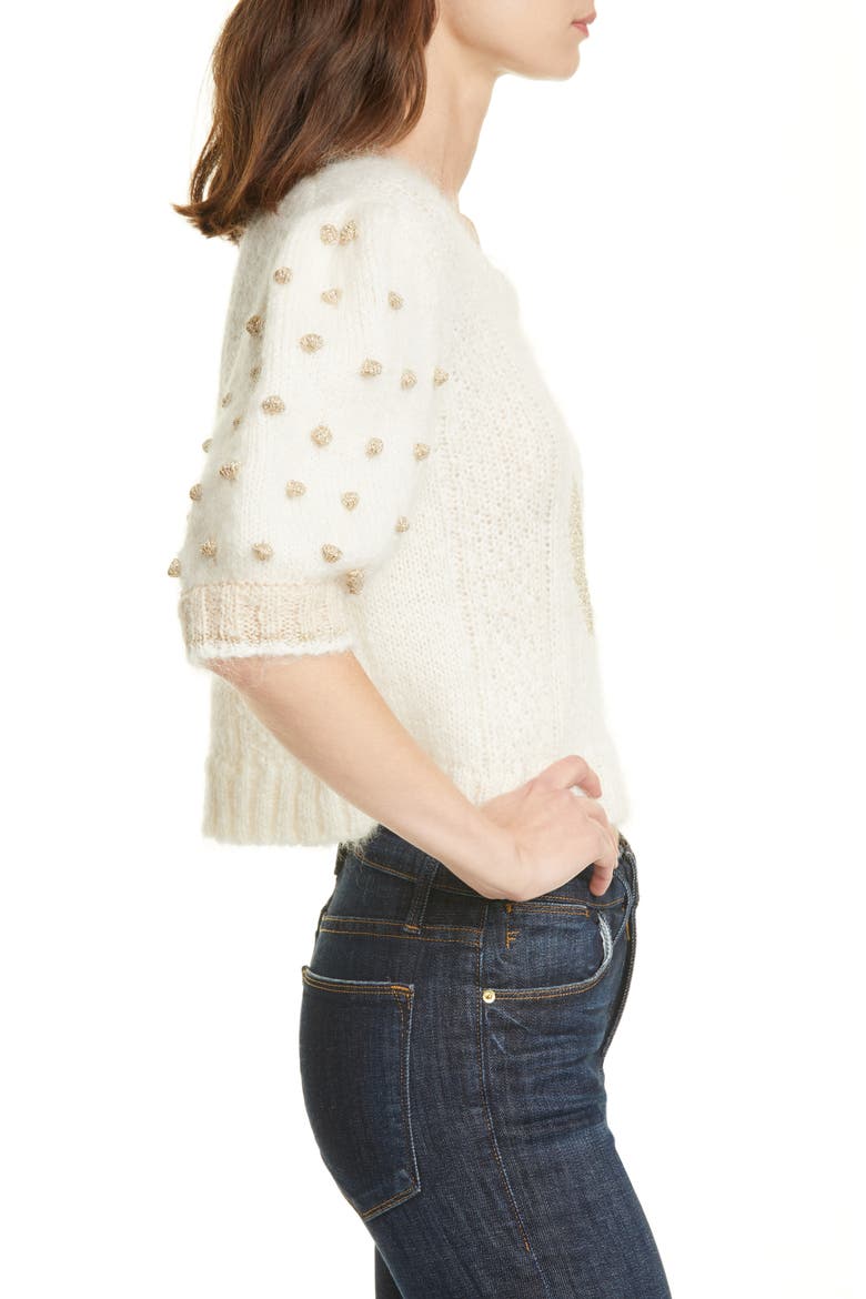 Cyrielle Mohair & Wool Blend Crop Sweater, Alternate, color, ALPINE DREAM