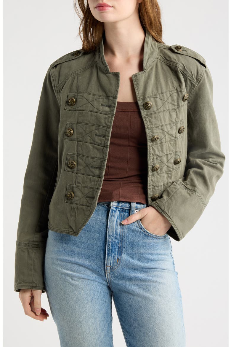 Ryland Cotton & Linen Band Jacket, Alternate, color, LAUREL CANYON