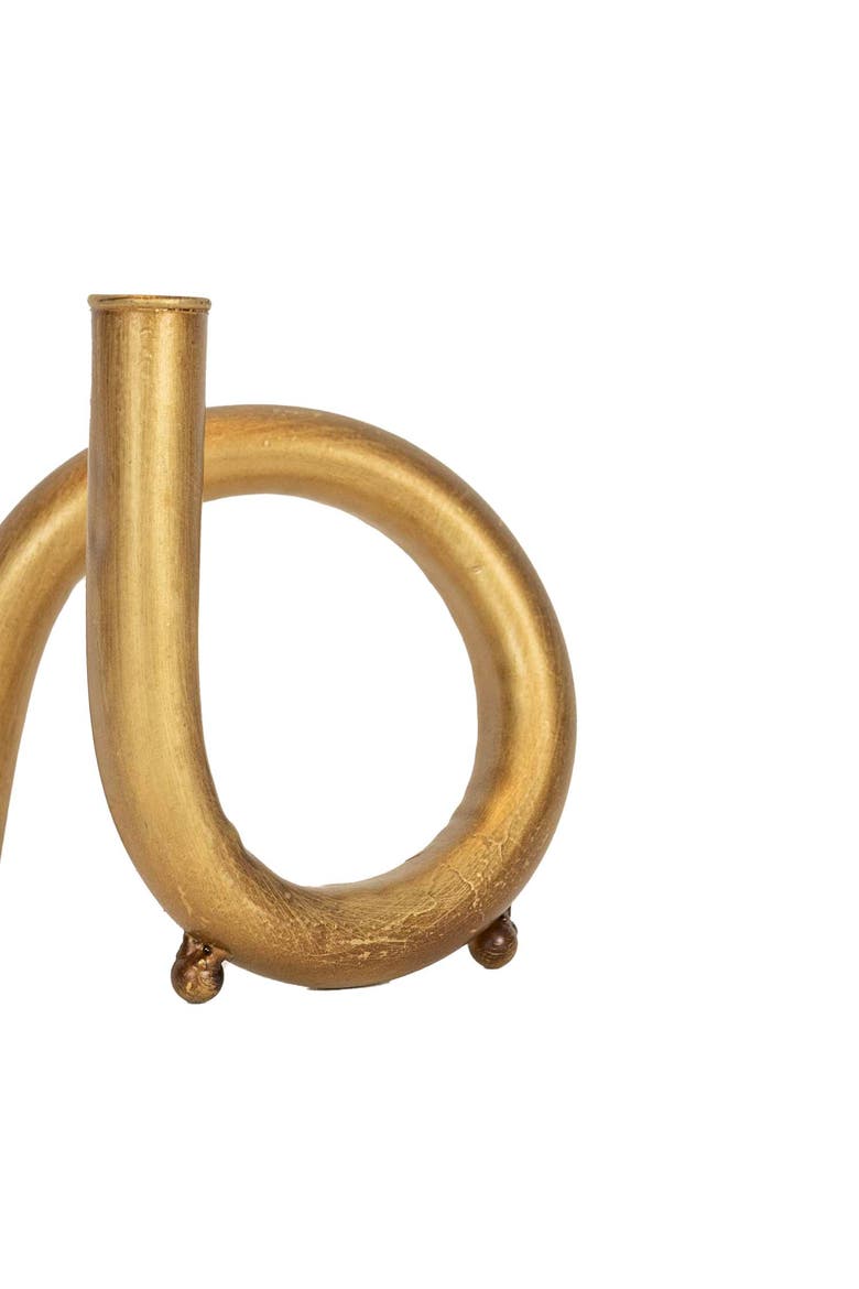 Faye Twisted Small Candle Holder, Alternate, color, Gold