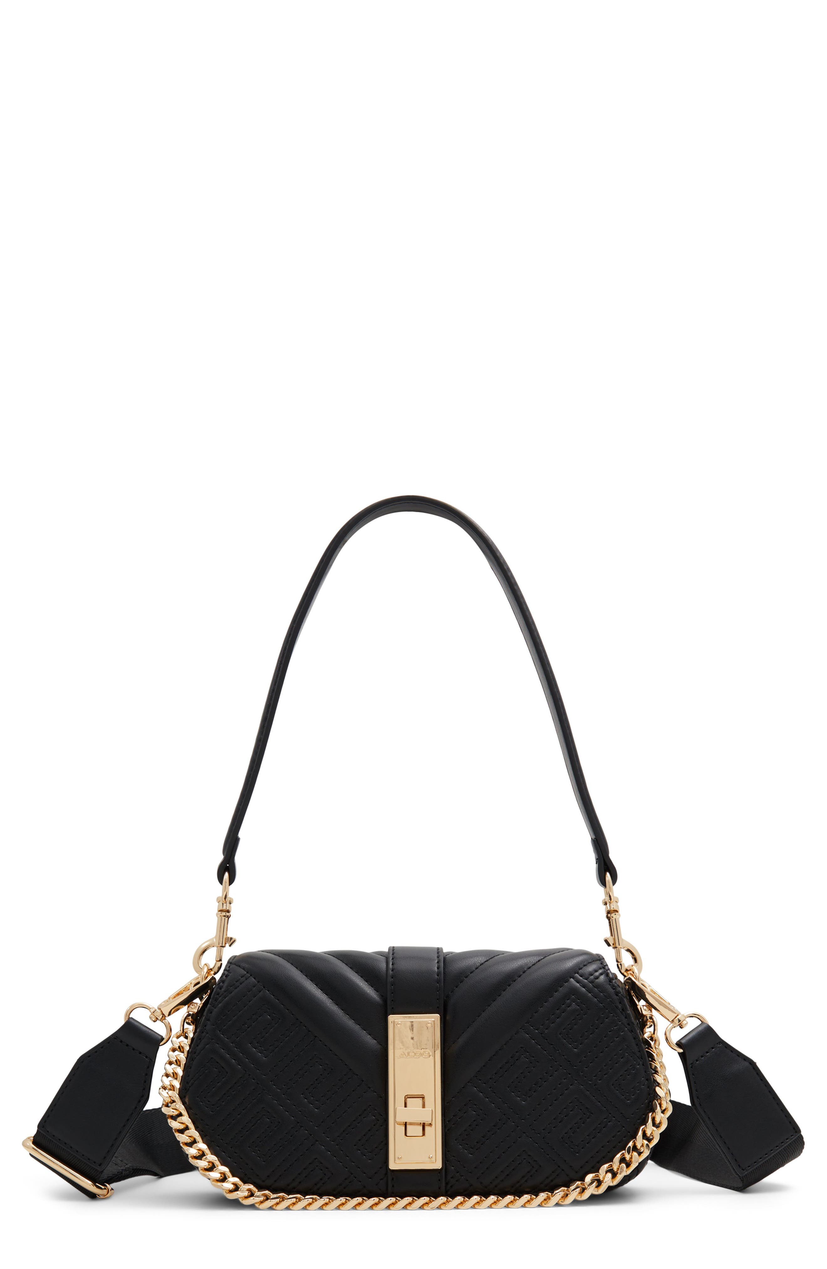 ALDO Romie Quilted Faux Leather Crossbody Bag, Main, color, 