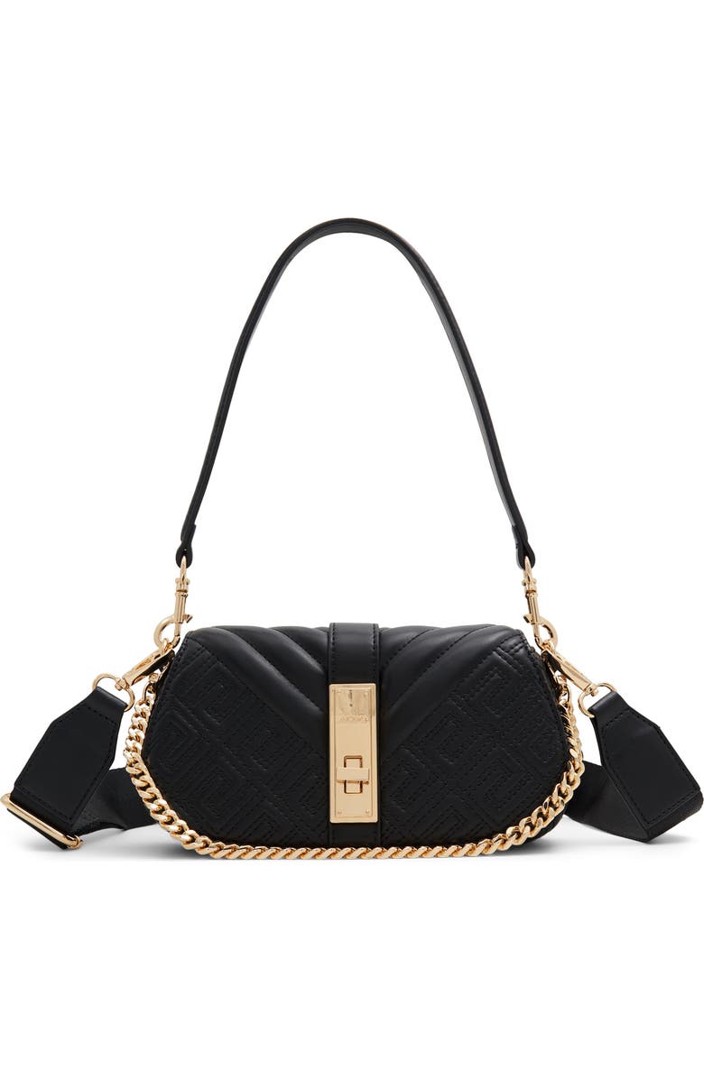 ALDO Romie Quilted Faux Leather Crossbody Bag, Main, color,