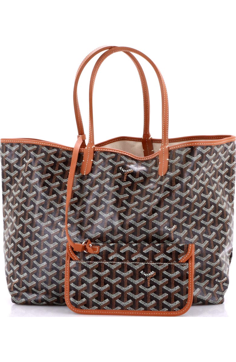Pre-Owned Goyard Saint Louis Tote Coated Canvas PM, Alternate, color, Brown