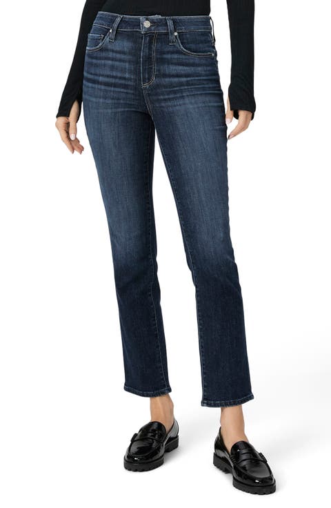 Cindy High Waist Ankle Straight Leg Jeans (Shipwreck)