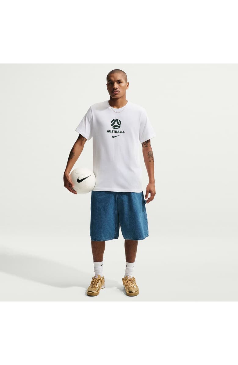 Nike Men's Nike White Australia National Team Crest T-Shirt, Main, color, White