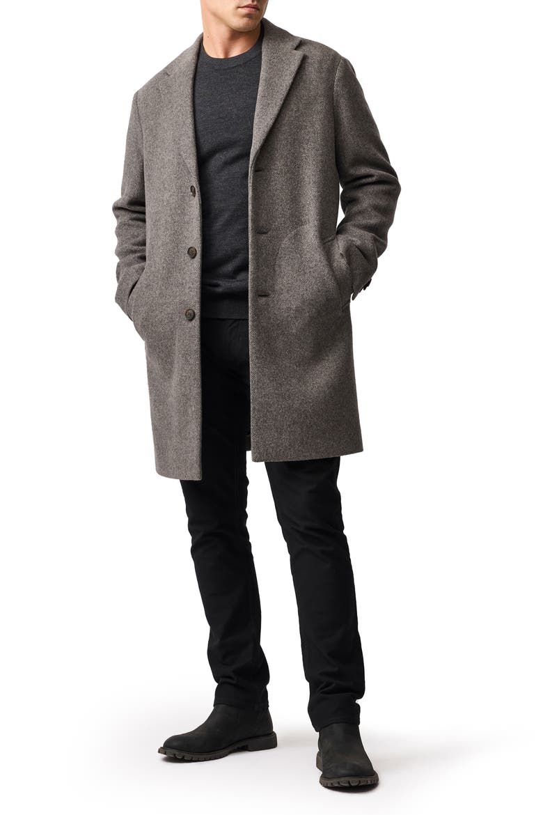 Colwood Wool Blend Twill Coat, Alternate, color, MINK