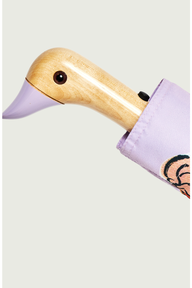 Eco-Friendly Compact Duck Umbrella, Alternate, color, Heaven's Garden