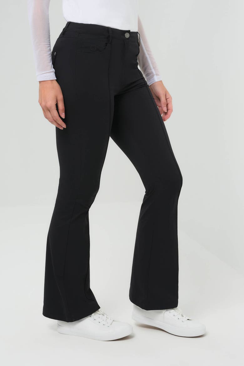 Katya Ultralight Flare Pant with Pintucking, Alternate, color, Black
